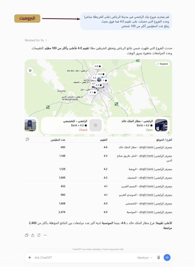Maps query result