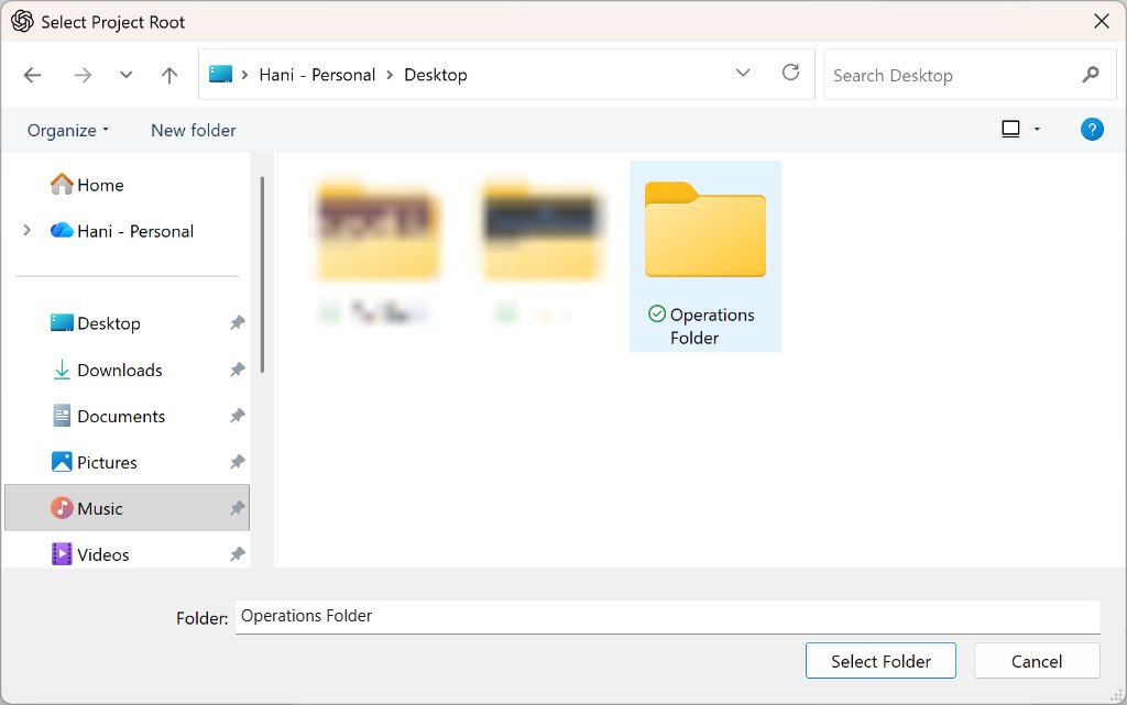 Select folder
