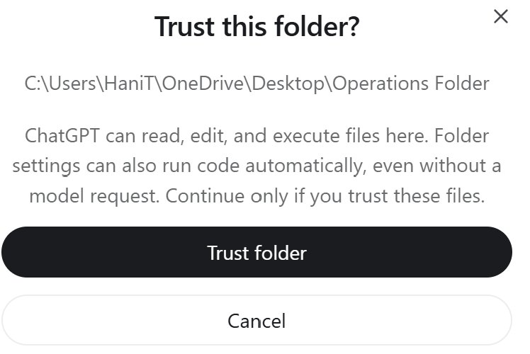 Trust this folder